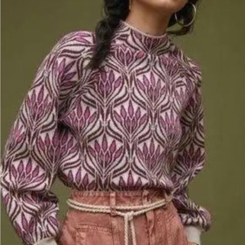 Anthropologie Beatriz Mockneck Top